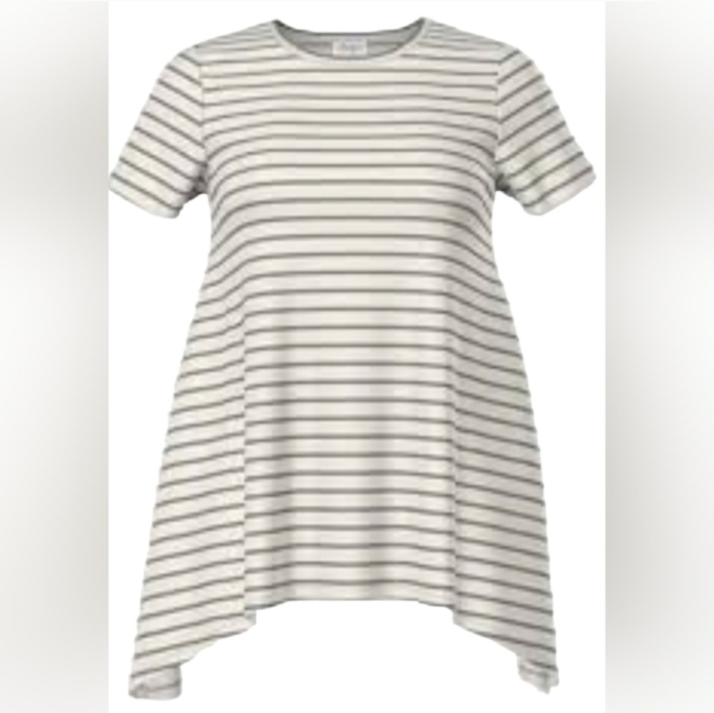 Tunic top with stripes